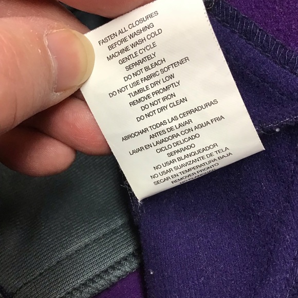 FREE TECH women’s hooded jacket sz L 12/14 PURPLE - Picture 12 of 14